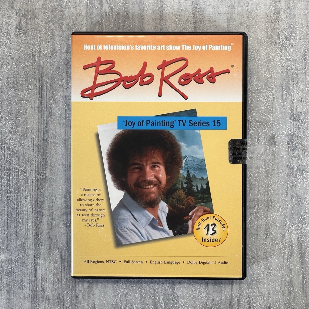 Bob Ross The Joy Of Painting TV Series 15 DVD 3-Disc Set RARE New Sealed